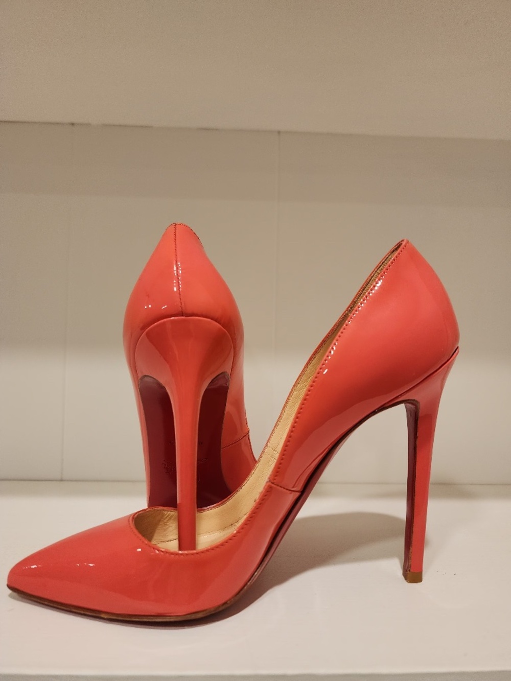 Christian Louboutin So Kate 120 Poppy Patent Leather Pumps